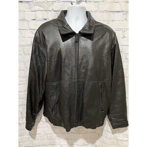 KENNETH COLE REACTION, Vintage, Men's Genuine Lambskin Leather James Dean Large